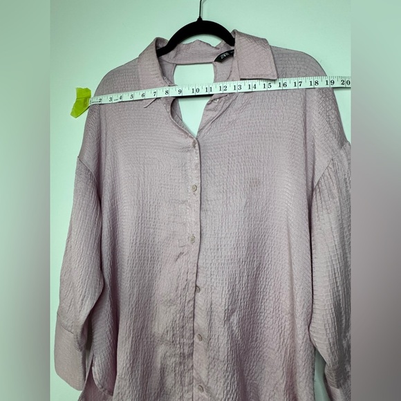 ZARA Pink Open-Back with K not Detail Flowy Top – Size Small - Picture 7 of 9